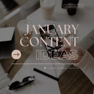 We’ve got your January content calendar sorted ❕❕

Are you struggling with content ideas to kick start your January business goals❔

Here’s 5 content ideas to help with the January brain block 🧠

DM the ‘IDEAS’ for more information on how to generate fresh content idea 💡 📲